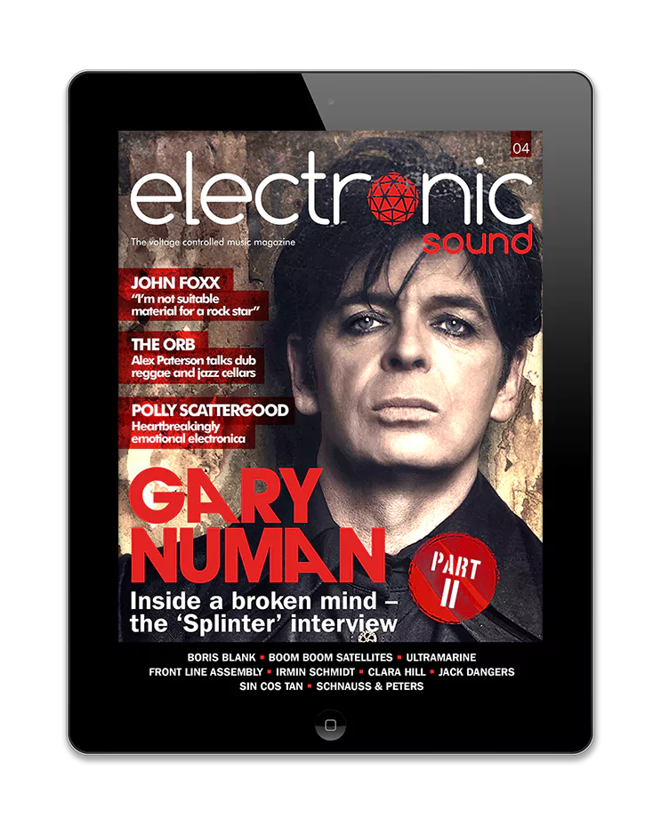 Electronic sound magazine Gary Newman cover