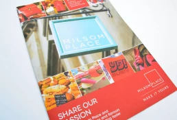 Milsom Place brochure Autumn cover design