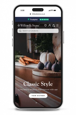 Willow & Stone Shopify website design