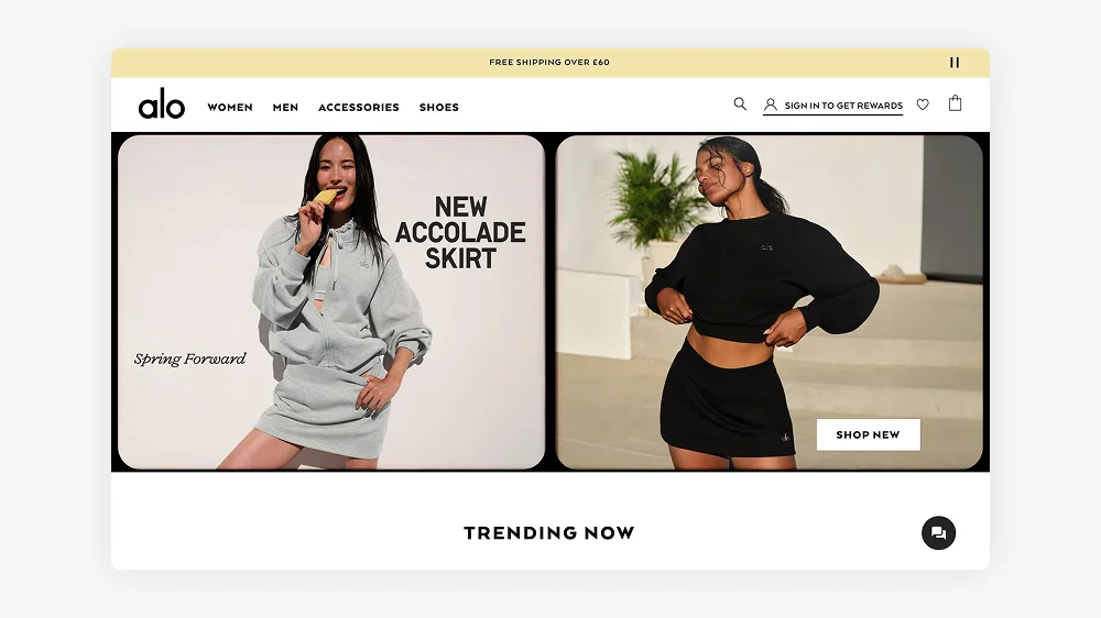 Alo Yoga Shopify Website Design