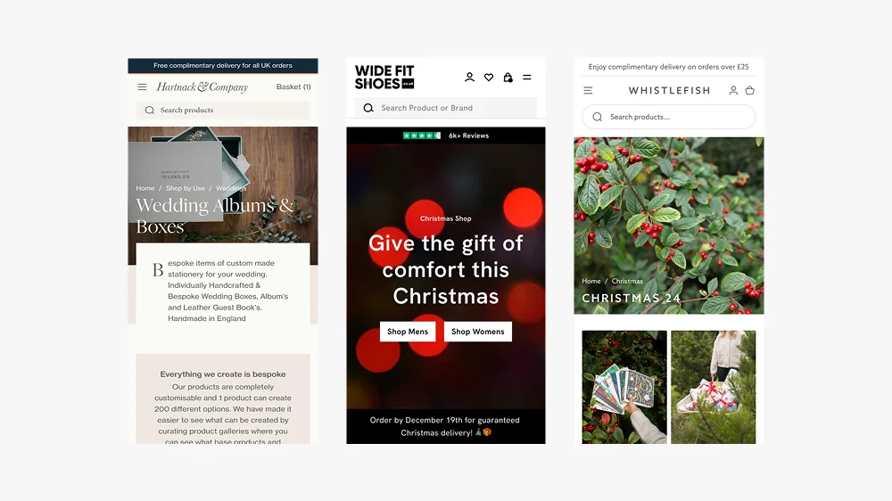 Shopify landing page design examples