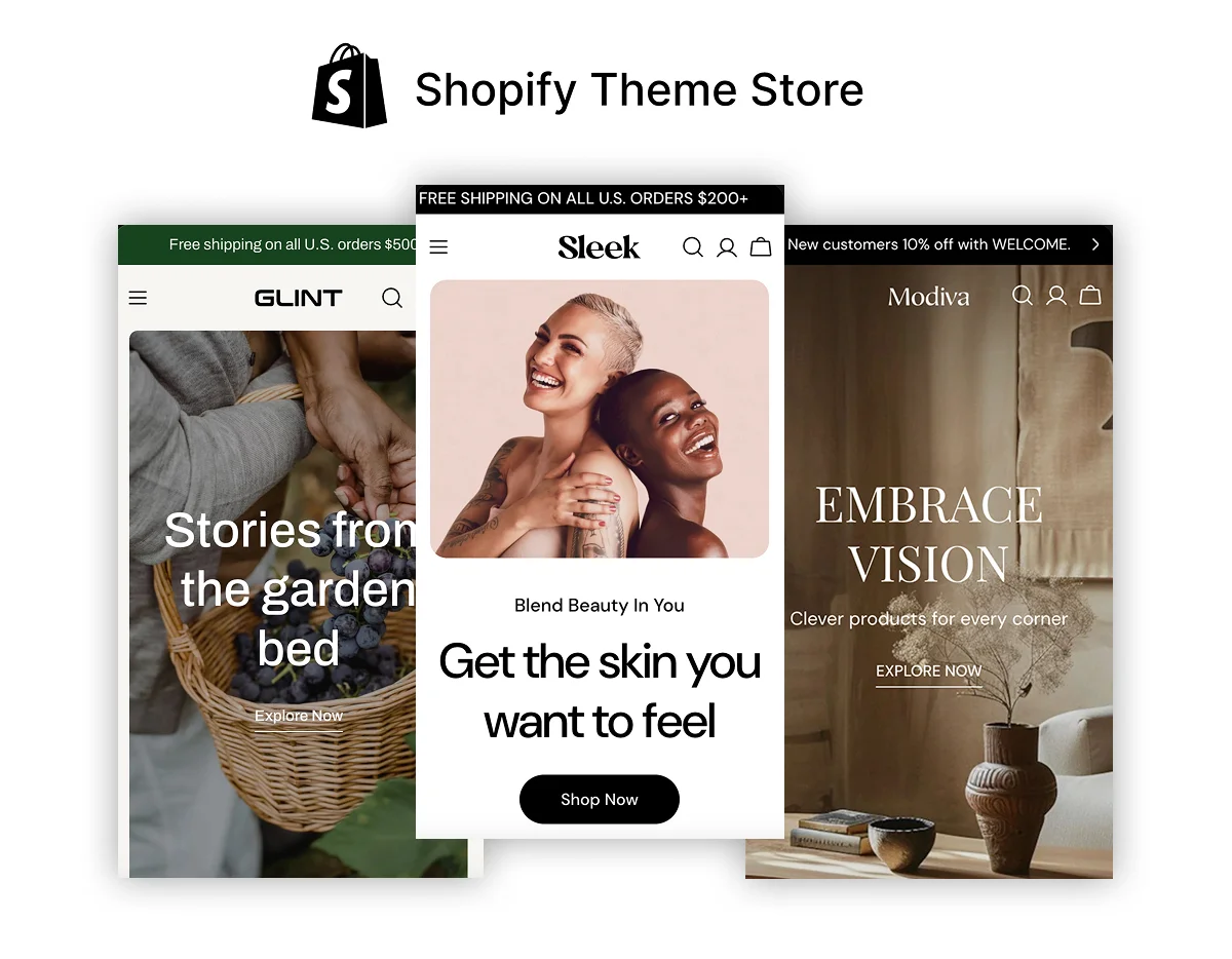 Shopify theme store theme selection for new Shopify Store