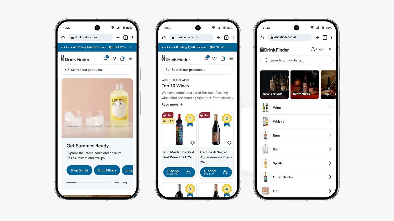 UK eCommerce Awards 2026 Drink Finder Shopify redesign