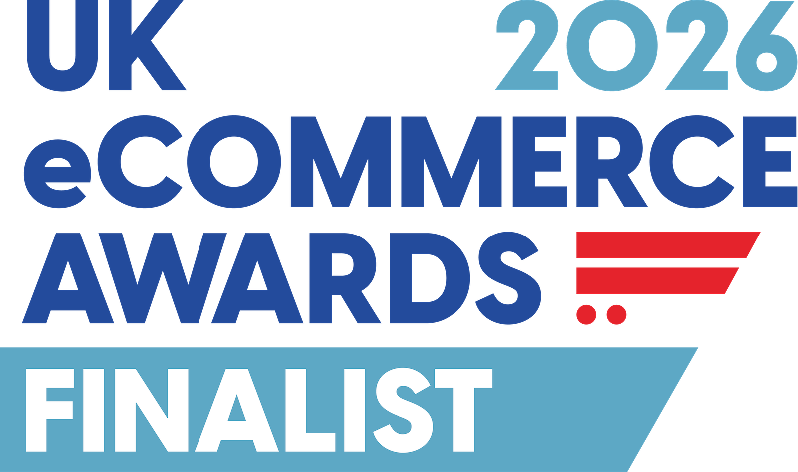 UK eCommerce Awards 2026 Finalist badge